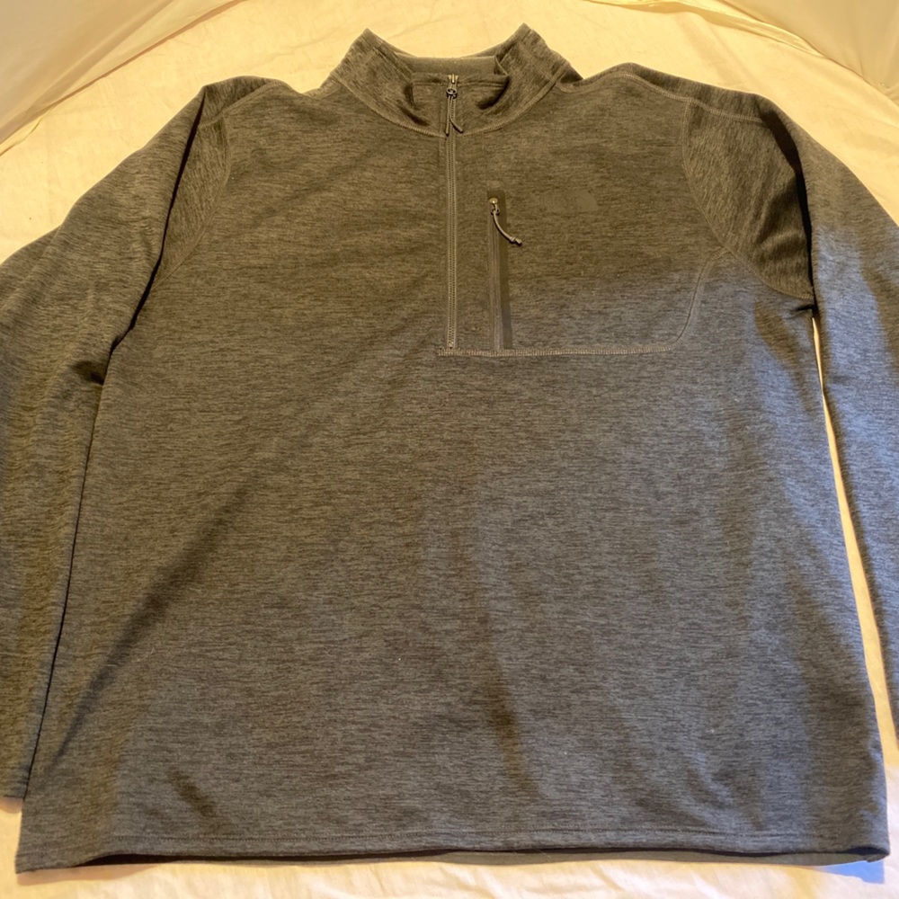 North Face Canyonlands Half Zip Pullover Mens XL gray fleece jacket